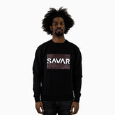 Men's Alligator Print Logo Crew Neck Sweatshirt