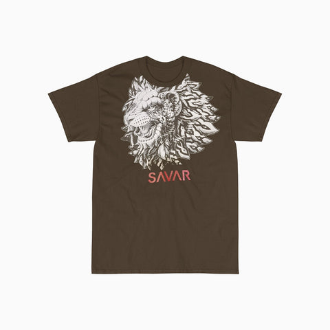 lion-design-printed-crew-neck-military-green-t-shirt-for-men-stg1370-milgreen