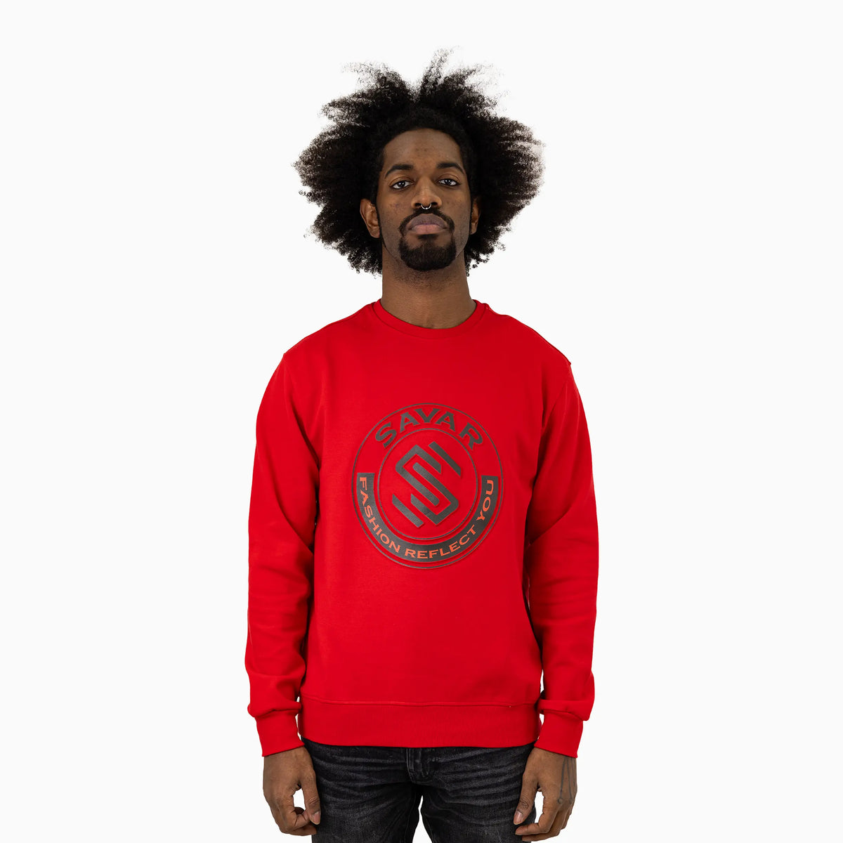 Men's Circle Crew Neck Sweatshirt