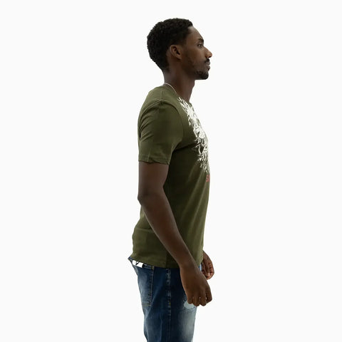 savar-mens-lion-graphics-crew-neck-t-shirt-stg1370-milgreen